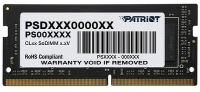 RAM меморија Patriot SO-DIMM DDR4, 8GB, 3200MHz