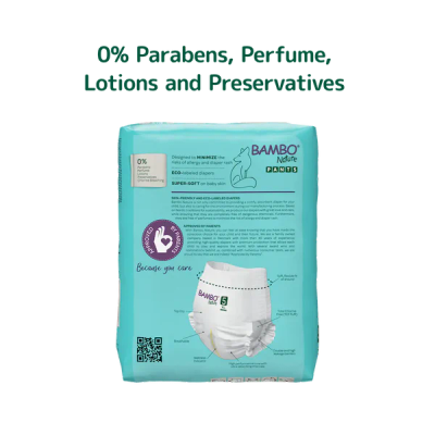 Pelena Ekologjike - Bambo Nature Pants 5 (11-17 kg), 19 copë