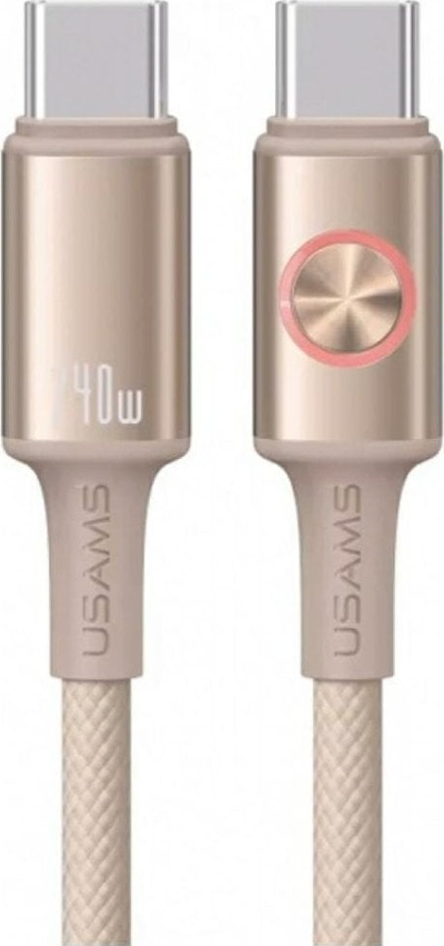Kabllo USB Usams Huan Series SJ751, USB C në USB C, 240W, 1.2m, titanium