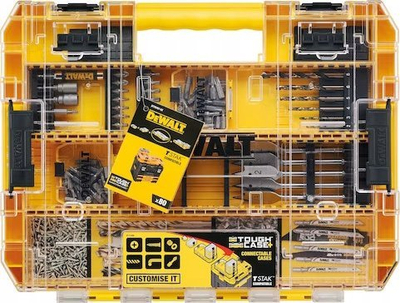 Set shpuese DeWalt Impact Hex HSS, 10 copë, 3 10mm, Black and Gold