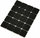 Jastëkë filci për mobilje, 20 copë, 20x20mm, të zinj