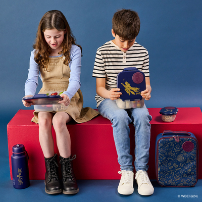 Kuti ushqimi b.box Mini Snack Box Harry Potter, me ndarje, e kaltër