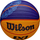 Top basketbolli Wilson FIBA 3X3 Paris 2024, madhësia 6, zyrtar, vjollcë portokalli