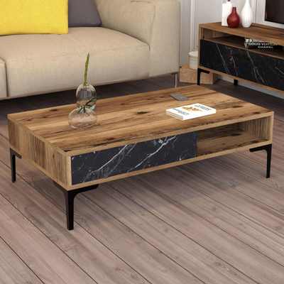 Set mobilie për dhomë ndejeje (HM11855.01), zezë