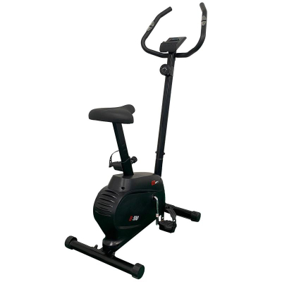 Biçikletë stacionare magnetike EB Fit B590, rrotë 4 kg, 8 shkallë rezistence, e zezë