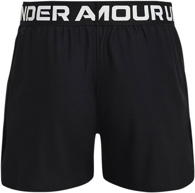 Pantallona të shkurtra sportive Under Armour Play Up Solid për vajza, material i lehtë, brez elastik, të zeza