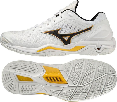 Këpucë hendbolli Mizuno Wave Stealth V M X1GA180013, për çuna, për në palestër, të bardha