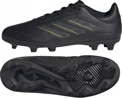 Këpucë futbolli për kalamaj adidas Copa Pure 2 League FG, për fushë me bar natyral, lëkurë viçi, të zeza