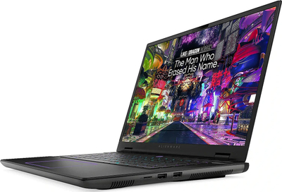 Laptop gaming Alienware, ekran i madh, tastierë me drita RGB, i zi