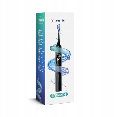 Сонична четка за заби Meriden Smart+ MB-102, 5 режими на миење, LED екран, црна