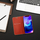 Këllëf libri OEM LUNA Book për Xiaomi Redmi Note 14 4G, me magnet, me xhep mrena, i kuq