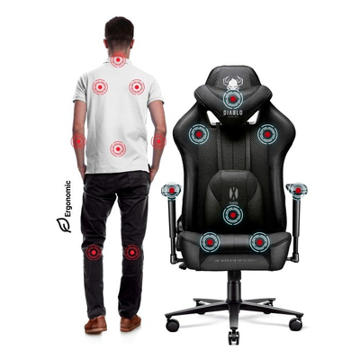 Karrige gaming Diablo Chairs X-PLAYER 2.0, madhësi normale, e zezë