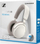 Kufje mbi vesh Sennheiser Accentum, wireless, me mikrofon, ngjyrë e bardhë