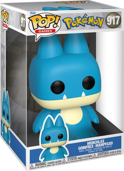 Figurinë Funko POP Jumbo Pokémon Munchlax, 25cm, koleksionare, shumëngjyrëshe