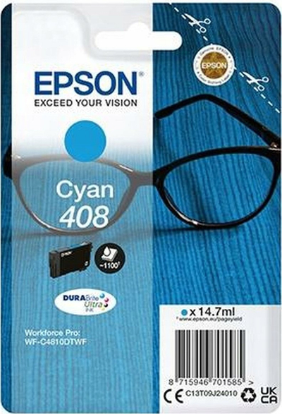 Patronë boje Epson 408 T09J24010, DURABrite Ultra, cian