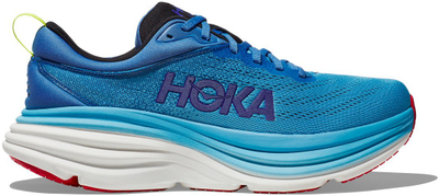 Atlete vrapimi Hoka Bondi 8 për meshkuj, tekstil, blu e ndezur