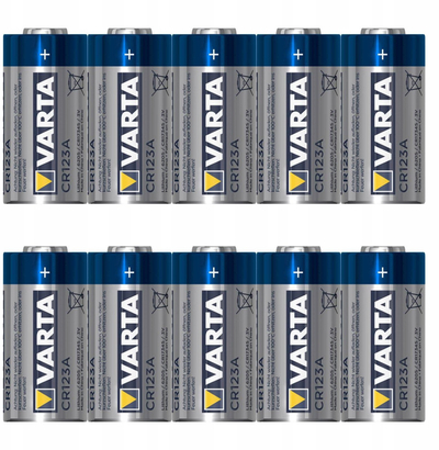 Литиумска батерија Varta CR123A, 3V, пакување 10 парчиња