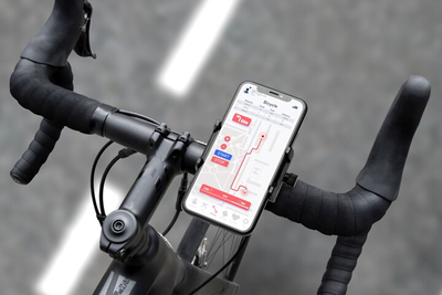 Mbajtëse celulari për biçikletë FIXED Bikee ALU, e zezë