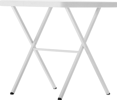 Set tavolinë me 2 karrige Newstorm Aruba, palosëse, çelik dhe HDPE, e bardhë