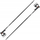Shkopinj skish Leki Carbon 14 3D, 110 cm, karboni 100%, të zinj