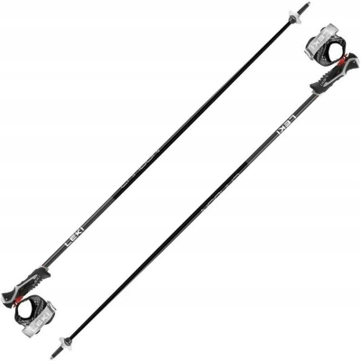 Shkopinj skish Leki Carbon 14 3D, 110 cm, karboni 100%, të zinj