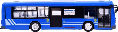 Lodër autobus me telekomandë Double E RC0282, dyer që hapen, drita LED, blu