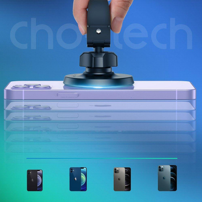 Mbajtëse magnetike makine Choetech MagSafe për iPhone 12, për në grilën e ajrit, e zezë