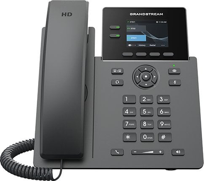 Telefon IP Grandstream GRP2610P, profesional për zyra, ngjyrë e zezë