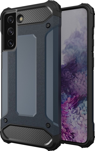 Kapak telefoni Hurtel Hybrid Armor për Samsung Galaxy S23, mbrojtëse hibride, blu