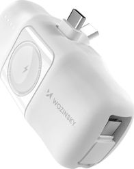 Power bank Wozinsky WF16-YCS, 5000mAh, 15W, i bardhë