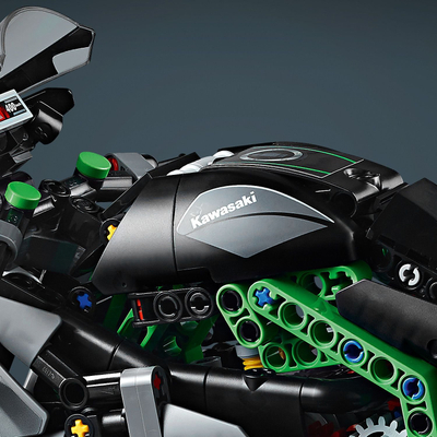 Lodër motoçikletë Kawasaki Ninja H2R, për fëmijë, model sportiv, shumëngjyrëshe