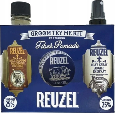 Set për mjekër Reuzel Try Reuzel Beard Kit, serum 50 g, refill 100 ml