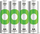 Bateri rikarikueshme GP ReCyko AA RCK210AA112C4, 2100mAh, 1.2V, set 4 copë