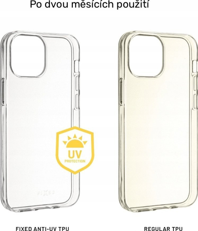 Futrollë telefoni FIXED Slim AntiUV, për iPhone 14 Pro, TPU, transparente