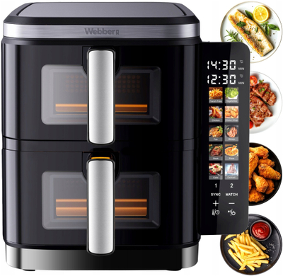 Fritezë me ajër Webber AF901, 11L, 2800W, e zezë