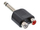 Адаптер аудио InLine 99339, 6.3mm моно во 2x RCA, црн