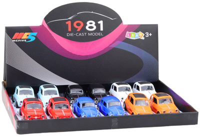 Makina lodër metalike Drive Classic, me tërheqje mbrapa, me dyer që hapen, shumëngjyrëshe