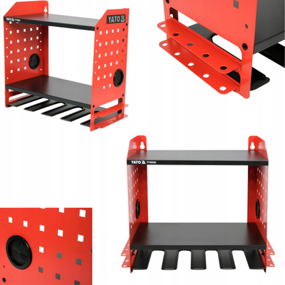 Dollap veglash Yato YT.POWER TOOL CABINET, me bravë, metalik, i zi e kuq