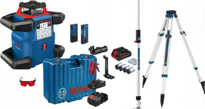 Nivel lazer Bosch GRL 600 CHV, rreze deri 600 m, rrotullues, blu