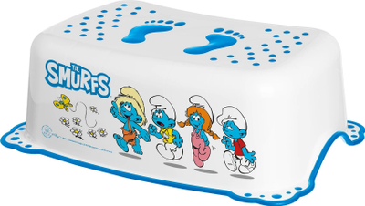 Stol shkalle MALTEX Smurfs, kundra rrëshqitjes, deri 50 kg, i bardhë