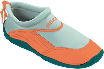 Këpucë uji BECO neoprene, taban kundër rrëshqitjes, portokalli aqua