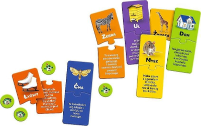 Loja edukative Trefl The Treflik Family Guessing Game, puzzle, për kalamaj