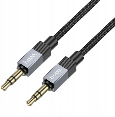 Kabëll audio Hoco UPA32 AUX, 3.5 mm në 3.5 mm, 1 m, i zi
