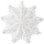 Stoli Krishtlindjesh Saska Christmas Snowflake 14120466, varëse dekorative, ngjyrë e bardhë