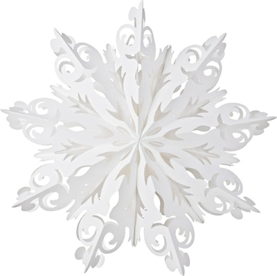 Stoli Krishtlindjesh Saska Christmas Snowflake 14120466, varëse dekorative, ngjyrë e bardhë