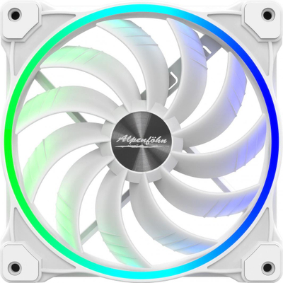 Ventilator për kompjuter Alpenfohn Wing Boost 3 ARGB, i bardhë