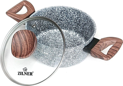 Set tenxheresh Zilner Forest ZL-8519, 15 pjesë, veshje mermeri, ngjyrë pylli
