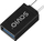 Adapter USB Savio AK-80, USB-A 3.1 në USB-C 3.1, OTG, i zi