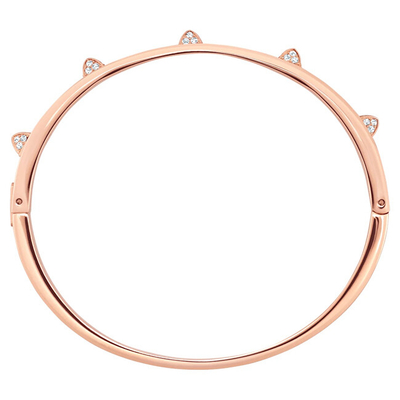 Byzylyk për femra Swarovski, Transparent/Artë rozë