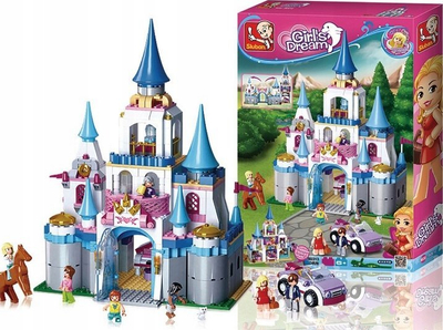 Set blloqesh ndërtimi Torro Castle Sapphire, kalatë, shumëngjyrësh
